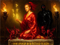 Flux 2 Dev — Altar of Desire — Oil Painting