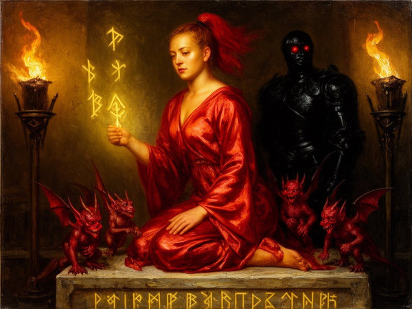Flux 2 Dev — Altar of Desire — Oil Painting