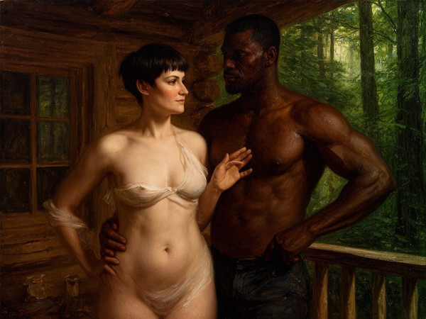 Flux 2 Dev — Cabin in the Woods — Oil Painting