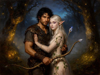 Flux 2 Dev — Fantasy Romance in the Whispering Grove — Oil Painting