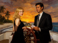 Flux 2 Dev — Luxury Yacht Romance — Oil Painting