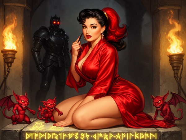 Flux 2 Dev — Altar of Desire — Pin-Up