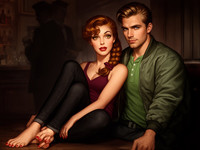 Flux 2 Dev generated image for Speakeasy Hidden Tension - Pin-Up