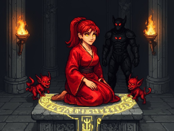 Flux 2 Dev — Altar of Desire — Pixel Art