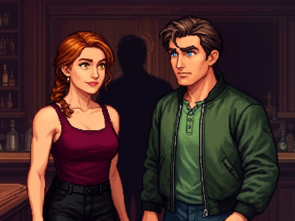 Flux 2 Dev — Speakeasy Hidden Tension — Pixel Art