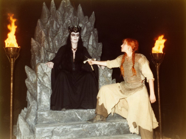 Flux 2 Dev — The Shieldmaiden and the Dark Lord — Polaroid