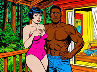 Flux 2 Dev — Cabin in the Woods — Pop Art