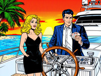 Flux 2 Dev — Luxury Yacht Romance — Pop Art