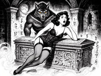 Flux 2 Dev — Moonlit Horror-Erotica Blend — Pulp Ink