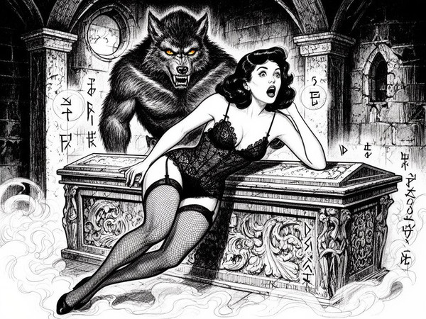 Flux 2 Dev — Moonlit Horror-Erotica Blend — Pulp Ink