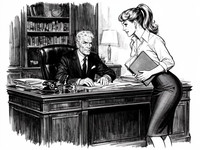 Flux 2 Dev — Office Heat Classics — Pulp Ink