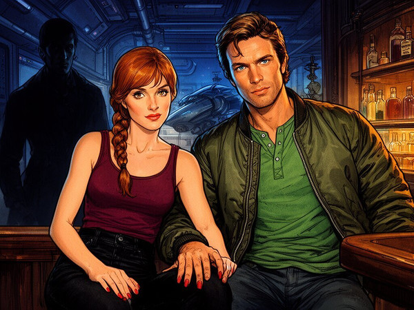 Flux 2 Dev — Speakeasy Hidden Tension — Retro Sci-Fi