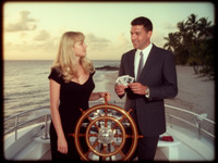 Flux 2 Dev generated image for Luxury Yacht Romance - Retro