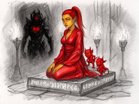 Flux 2 Dev — Altar of Desire — Sketch