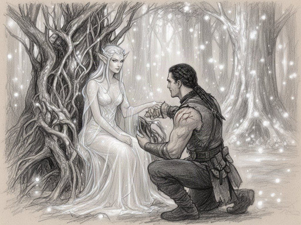 Flux 2 Dev — The Elven Queen's Champion — Sketch