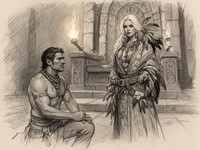 Flux 2 Dev — Tribal Guardian's Desire — Sketch