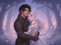 Flux 2 Dev generated image for Fantasy Romance in the Whispering Grove - Soft