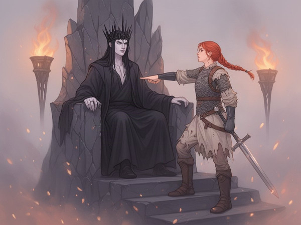 Flux 2 Dev — The Shieldmaiden and the Dark Lord — Soft