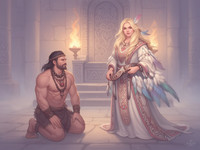 Flux 2 Dev generated image for Tribal Guardian's Desire - Soft