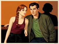 Flux 2 Dev — Speakeasy Hidden Tension — Vintage Poster