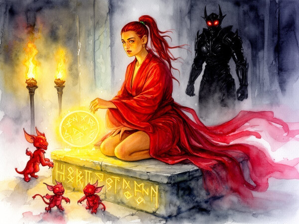 Flux 2 Dev — Altar of Desire — Watercolor