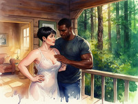 Flux 2 Dev generated image for Cabin in the Woods - Watercolor