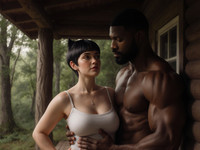 Flux Krea generated image for Cabin in the Woods - Digital Art