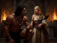 Flux Krea generated image for Tribal Guardian's Desire - Digital Art