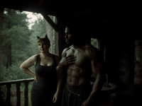 Flux Krea generated image for Cabin in the Woods - Dark Fantasy