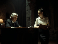 Flux Krea generated image for Office Heat Classics - Dark Fantasy