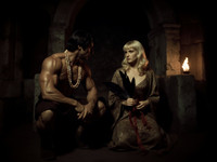 Flux Krea generated image for Tribal Guardian's Desire - Dark Fantasy