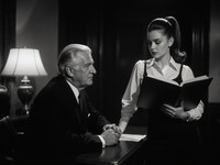 Flux Krea generated image for Office Heat Classics - Film Noir