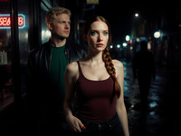 Flux Krea generated image for Speakeasy Hidden Tension - Neo Noir