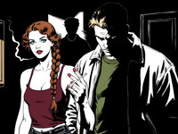 Flux Krea generated image for Speakeasy Hidden Tension - Noir Comic