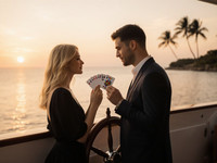 Flux Krea generated image for Luxury Yacht Romance - Photorealistic