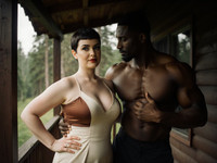 Flux Krea generated image for Cabin in the Woods - Pin-Up