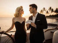 Flux Krea generated image for Luxury Yacht Romance - Pin-Up