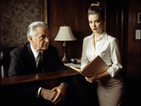 Flux Krea generated image for Office Heat Classics - Pin-Up