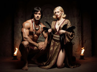 Flux Krea generated image for Tribal Guardian's Desire - Pin-Up