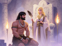 Flux Krea generated image for Tribal Guardian's Desire - Soft