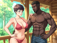 HiDream I1 Dev generated image for Cabin in the Woods - Anime