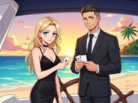 HiDream I1 Dev generated image for Luxury Yacht Romance - Anime