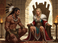 HiDream I1 Dev generated image for Tribal Guardian's Desire - Digital Art