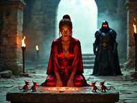 HiDream I1 Dev generated image for Altar of Desire - Dark Fantasy