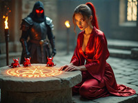 HiDream I1 Dev generated image for Altar of Desire - Photorealistic