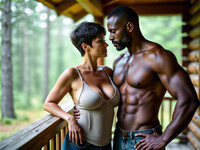 HiDream I1 Dev generated image for Cabin in the Woods - Photorealistic