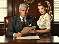 HiDream I1 Dev generated image for Office Heat Classics - Pin-Up