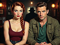 HiDream I1 Dev generated image for Speakeasy Hidden Tension - Pin-Up