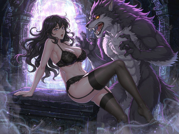 Hunyuan Image 3.5 Preview — Moonlit Horror-Erotica Blend — Anime