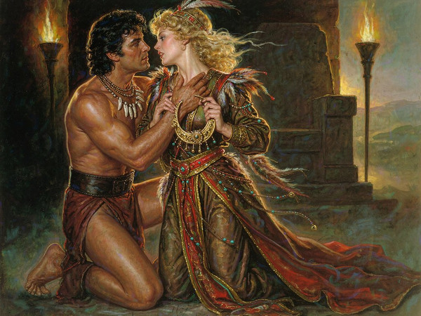 Hunyuan Image 3.5 Preview — Tribal Guardian's Desire — Classic Romance
